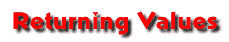 Returning Values