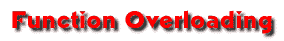 Function Overloading