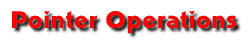 Pointer Operations