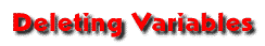 Deleting Variables